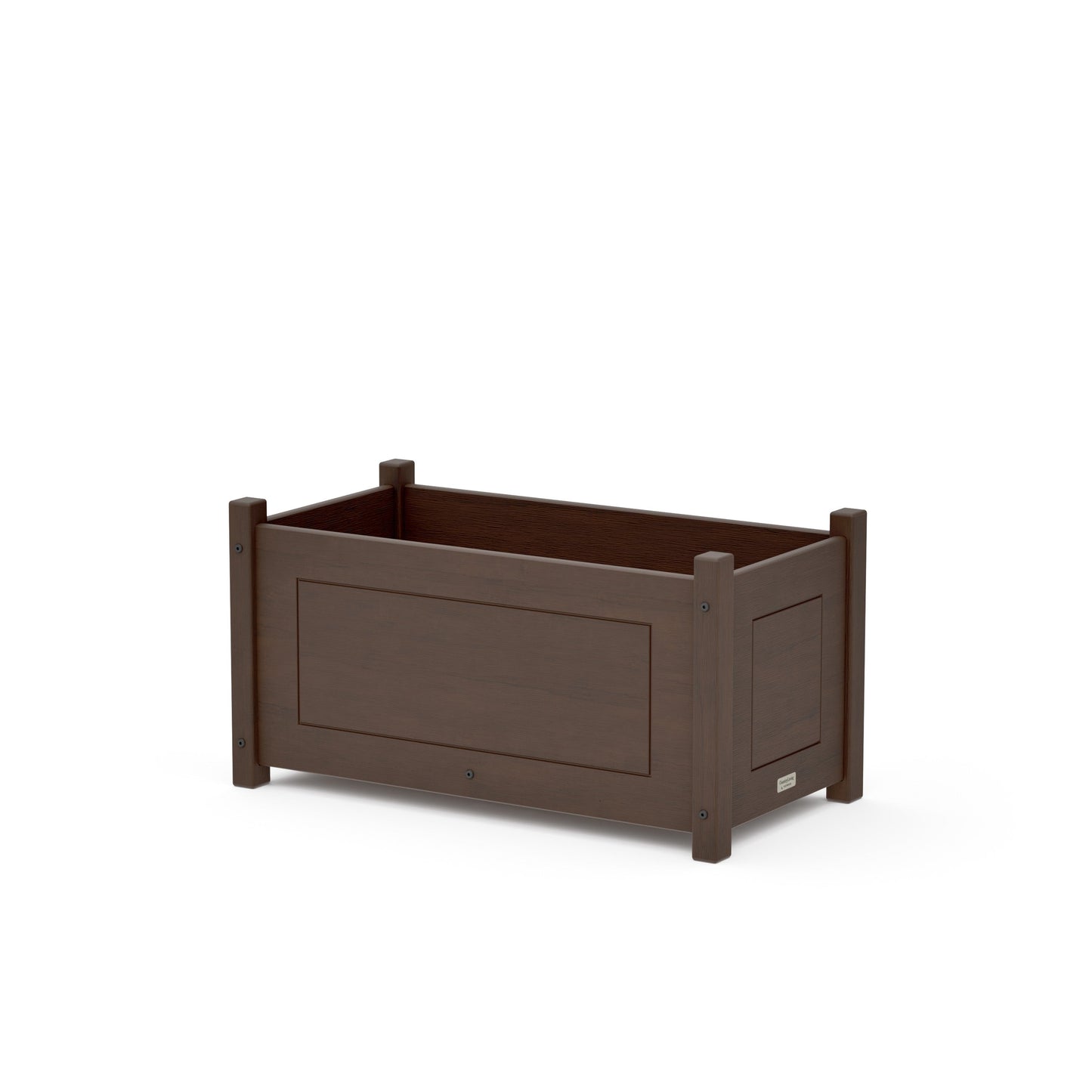 POLYWOOD Country Living Rectangle Double Planter Box — Kona
