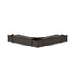 POLYWOOD 60" Vineyard L- Shaped Planter Storage Bench Corner Set — Vintage Coffee