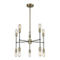 UP DOWN CENTURY 24'' WIDE 10-LIGHT CHANDELIER - FREE SHIPPING !!!