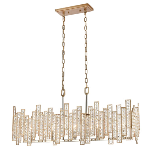 EQUILIBRIUM 34'' WIDE 5-LIGHT LINEAR CHANDELIER  - FREE SHIPPING !!!