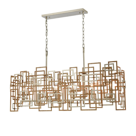 GRIDLOCK 44'' WIDE 6-LIGHT LINEAR CHANDELIER - FREE SHIPPING !!!