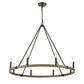 TRANSITIONS 36'' WIDE 8-LIGHT CHANDELIER - FREE SHIPPING !!!