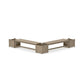 POLYWOOD 60" Vineyard L- Shaped Planter Bench Corner Set — Vintage Sahara