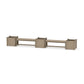 POLYWOOD 48" Nautical Straight Double Planter Bench Set - Large — Vintage Sahara