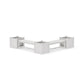 POLYWOOD 48" Nautical L- Shaped Planter Bench Corner Set - Large — Vintage White