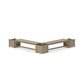 POLYWOOD 60" Country Living L- Shaped Planter Bench Corner Set — Vintage Sahara