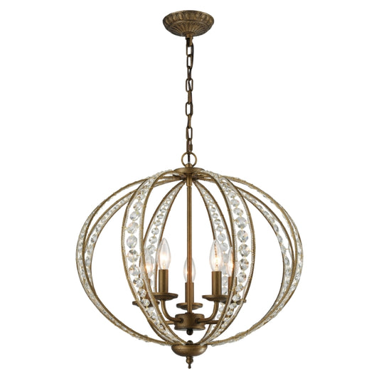 ELIZABETHAN 21'' WIDE 5-LIGHT CHANDELIER - FREE SHIPPING !!!