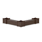 POLYWOOD 60" Nautical L- Shaped Planter Storage Bench Corner Set- Large — Kona