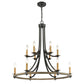 WOODBRIDGE 32'' WIDE 12-LIGHT CHANDELIER - FREE SHIPPING !!!