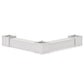 POLYWOOD 72" Vineyard L- Shaped Planter Storage Bench Corner Set- Large — Vintage White