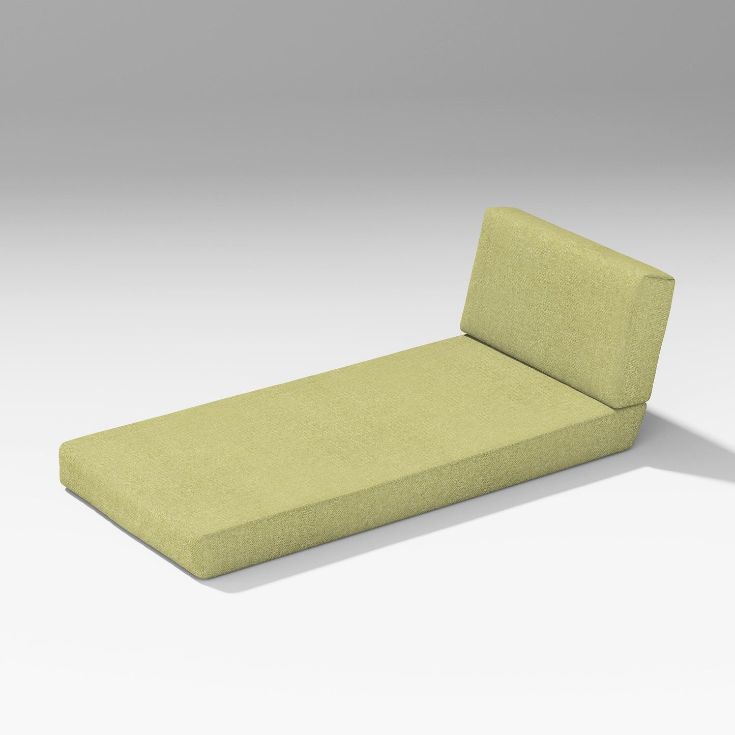POLYWOOD Latitude Modular Chaise Seat/Back Combo — Chartreuse Boucle