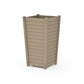 POLYWOOD Nautical Large Tapered Square Tall Planter Box — Vintage Sahara