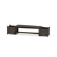 POLYWOOD 48" Nautical Straight Planter Bench Set — Vintage Coffee