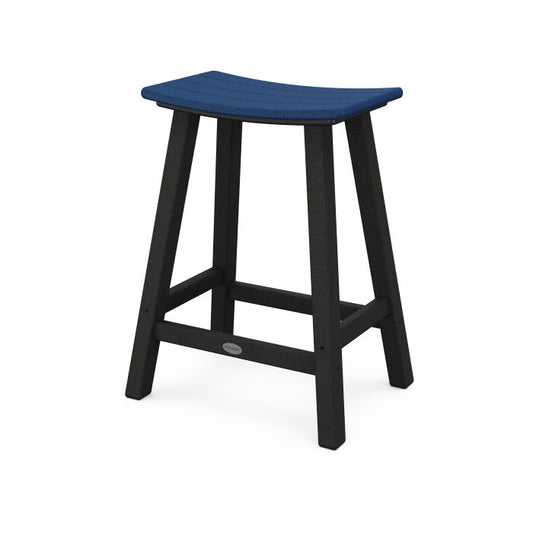 POLYWOOD - Contempo 24" Saddle Counter Stool FREE SHIPPING