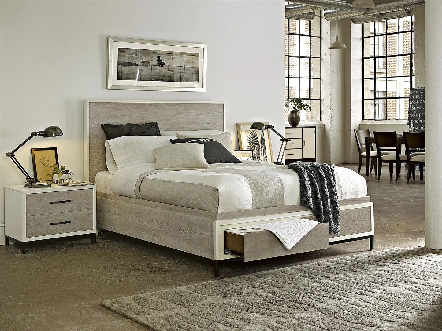 UNIVERSAL - CURATED SPENCER QUEEN STORAGE BED