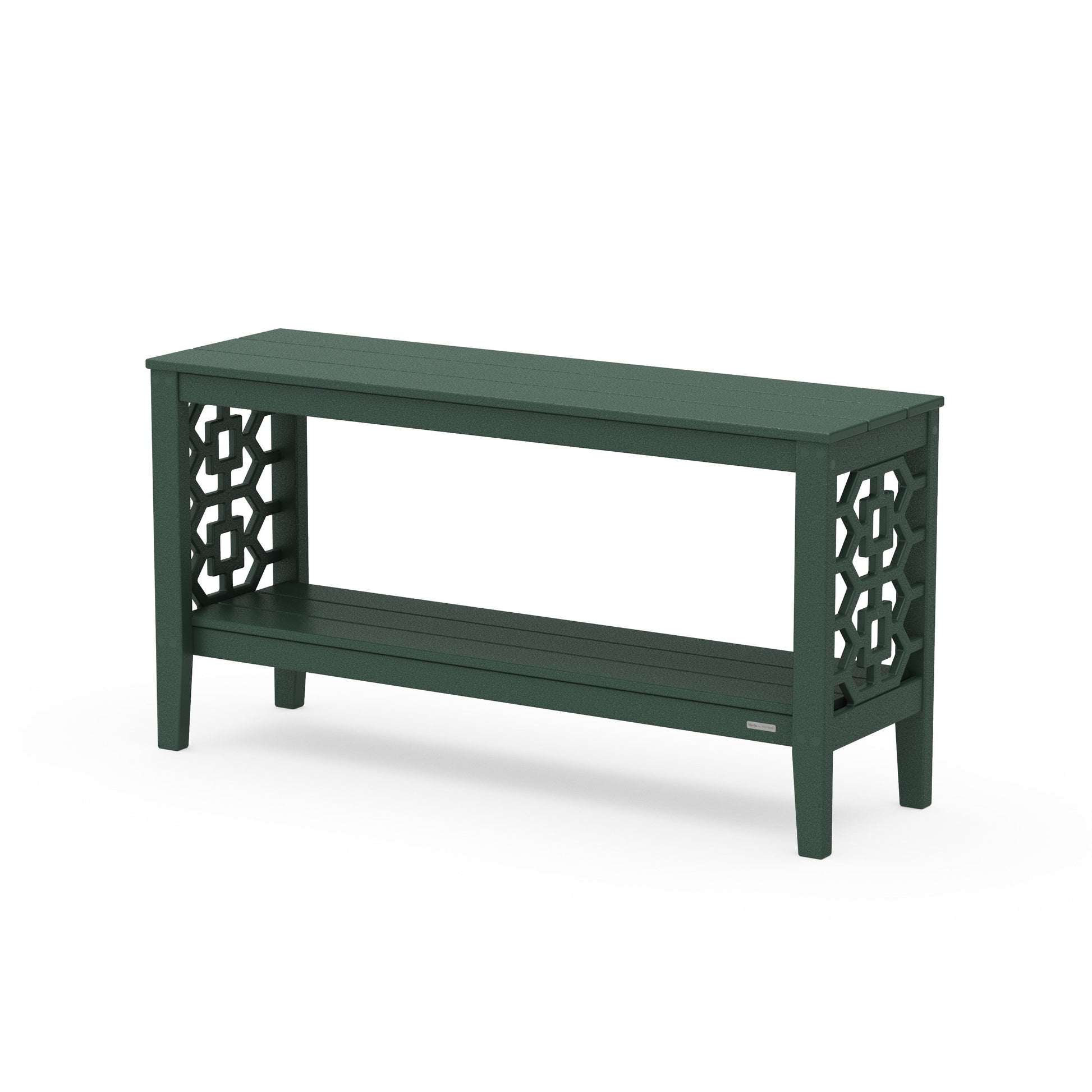 POLYWOOD Chinoiserie 56" Console Table — Green