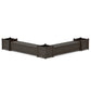 POLYWOOD 72" Country Living L- Shaped Planter Storage Bench Corner Set- Large — Vintage Coffee