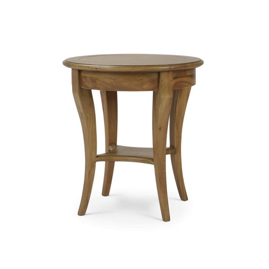 Bramble Bradley Round Side Table in Antique French Oak
