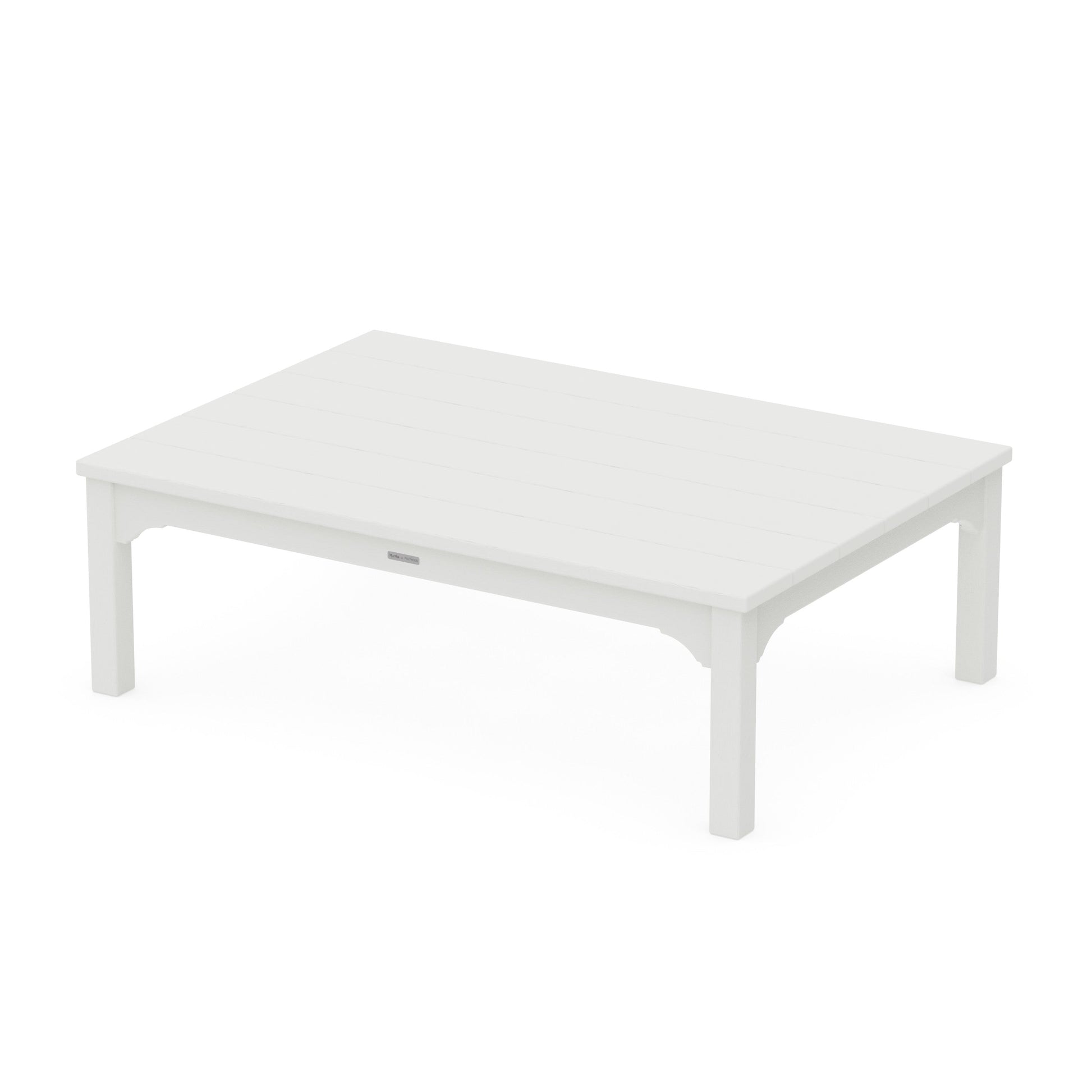 POLYWOOD Chinoiserie Coffee Table — Vintage White