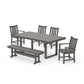 POLYWOOD Traditional Garden 6-Piece Dining Set — Driftwood