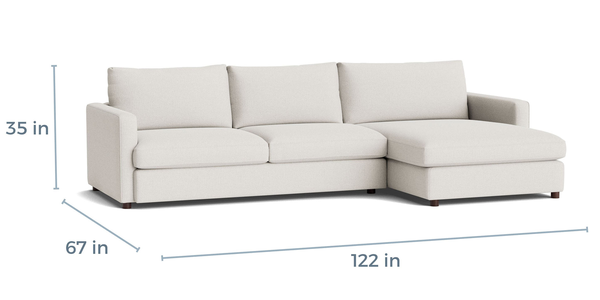 Bassett Allure Track Arm Chaise Sectional — Bassett manufacturer gallery — Right Chaise Sectional image number 4