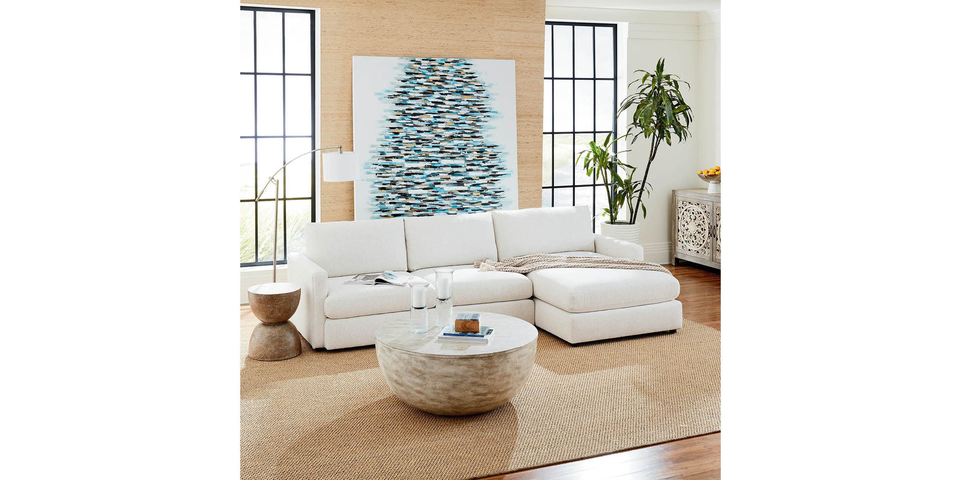 Bassett Allure Track Arm Chaise Sectional — Bassett manufacturer gallery — Right Chaise Sectional image number 2
