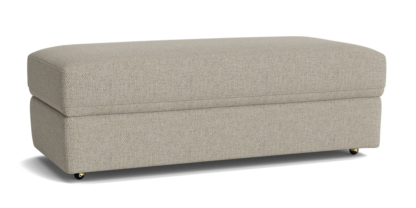 Bassett Allure Storage Ottoman with Casters — Bassett manufacturer gallery — Storage Ottoman image number 1