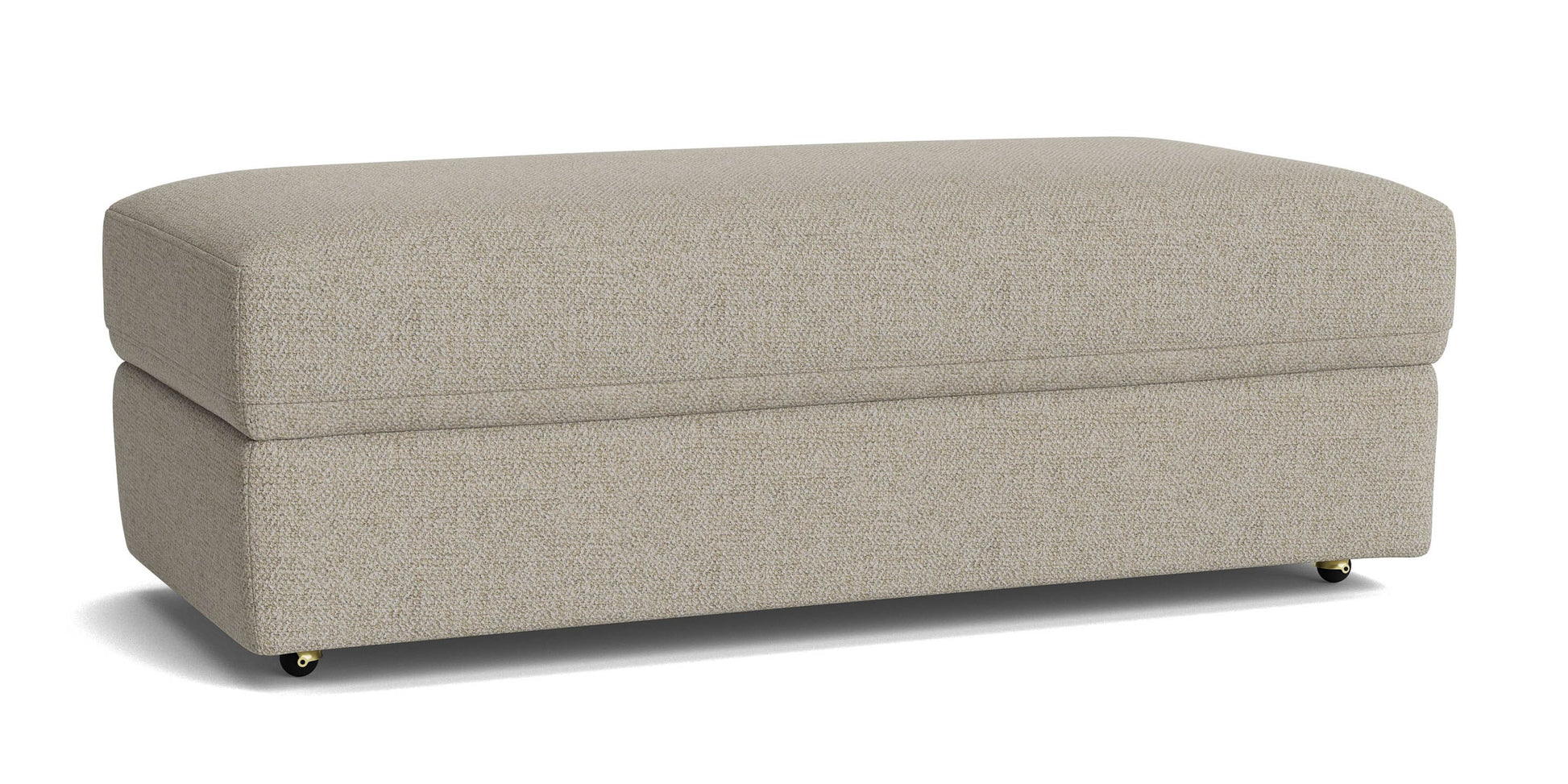 Bassett Allure Storage Ottoman with Casters — Bassett manufacturer gallery — Storage Ottoman image number 1
