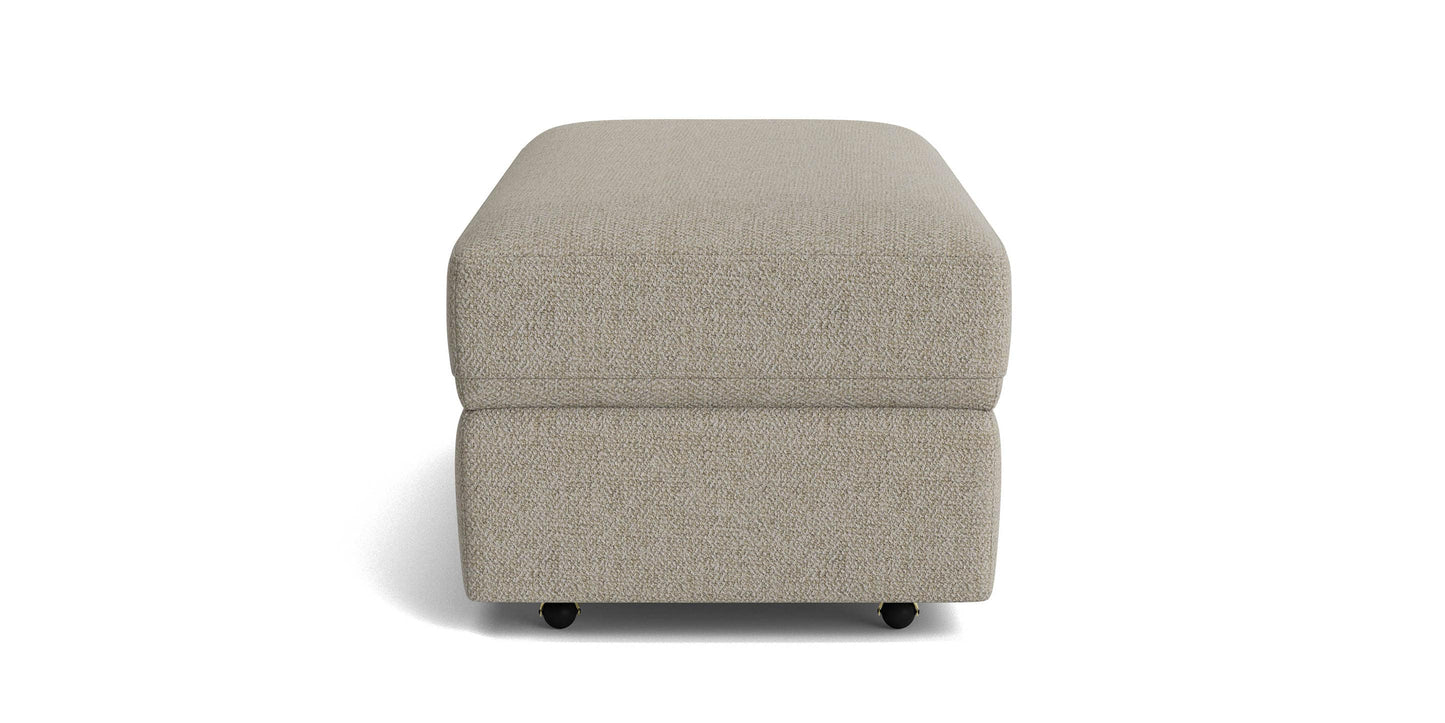 Bassett Allure Storage Ottoman with Casters — Bassett manufacturer gallery — Storage Ottoman image number 3