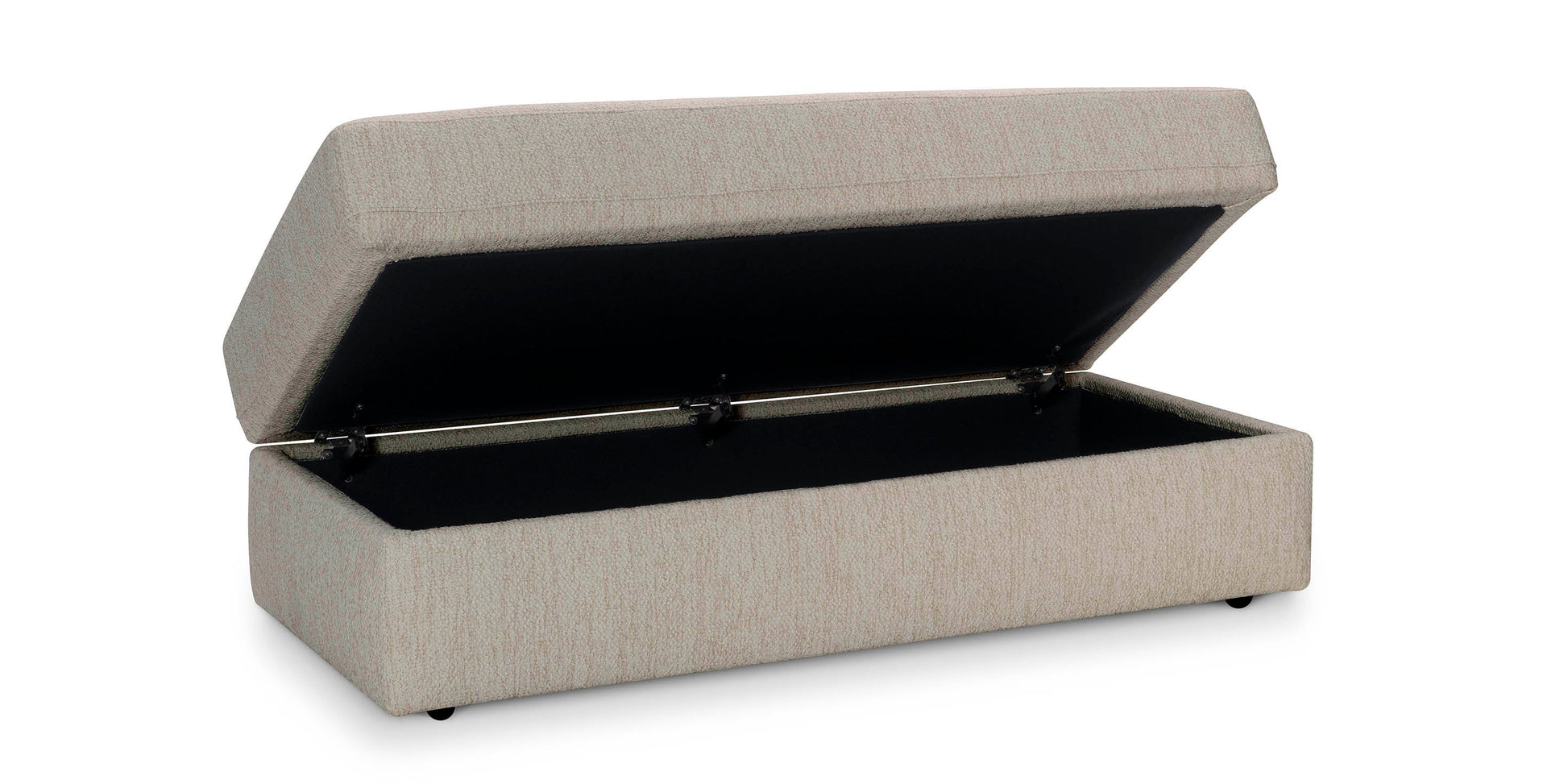Bassett Allure Storage Ottoman with Casters — Bassett manufacturer gallery — Storage Ottoman image number 2