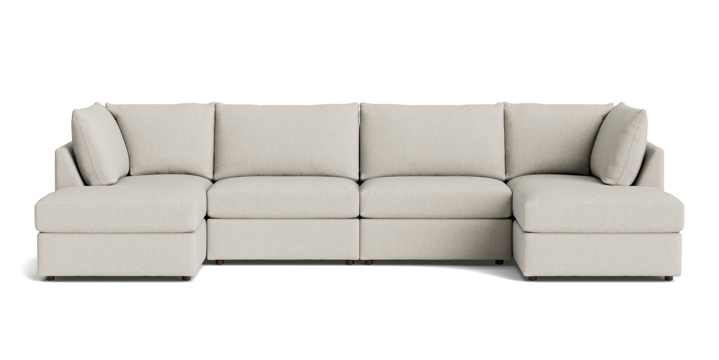 Bassett Beckham Modular Double Chaise Sectional