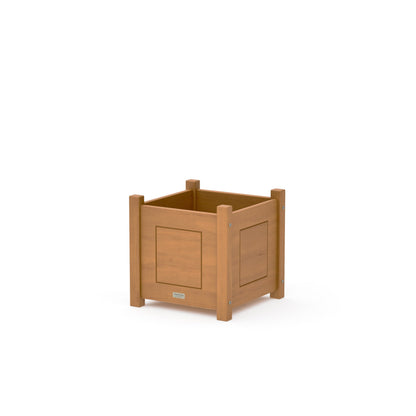 POLYWOOD Country Living Square Planter Box — Natural