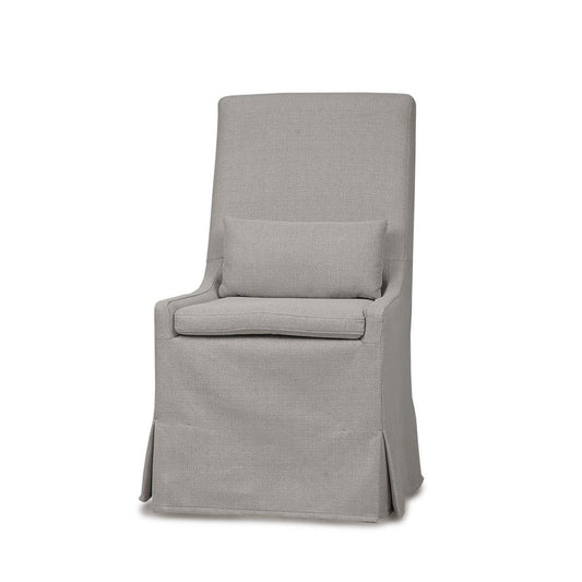 Bramble Sierra Modern Slipcovered Dining Chair witho Castors in Camelot Performance Fabric