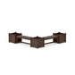 POLYWOOD 48" Nautical L- Shaped Planter Bench Corner Set - Large — Kona