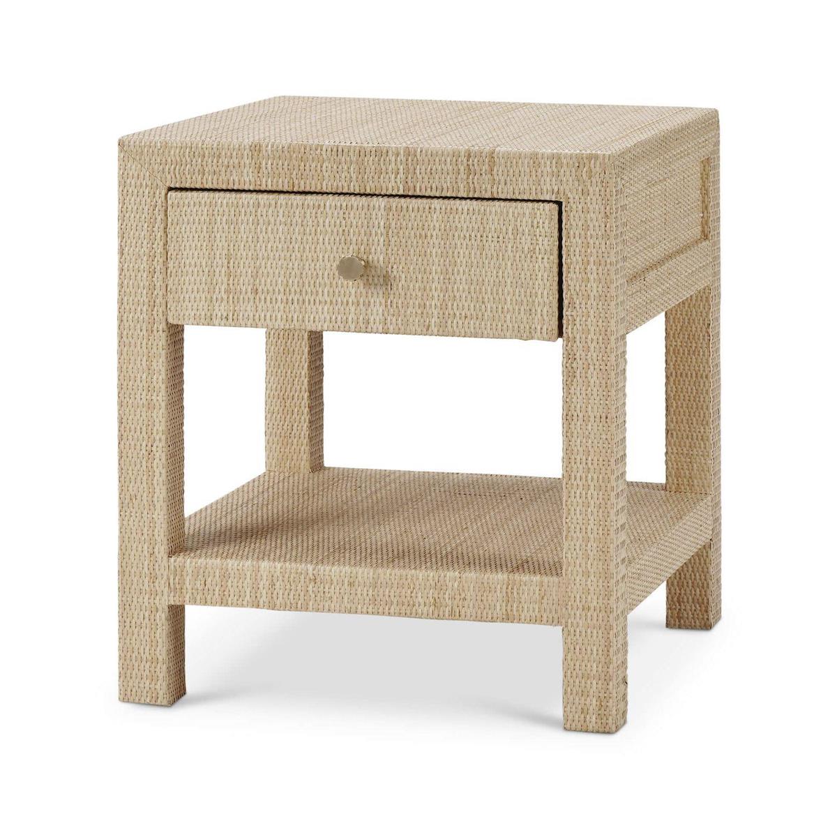 Bramble Kagu 1 Drawer Nightstand Wrapped in Natural Rattan