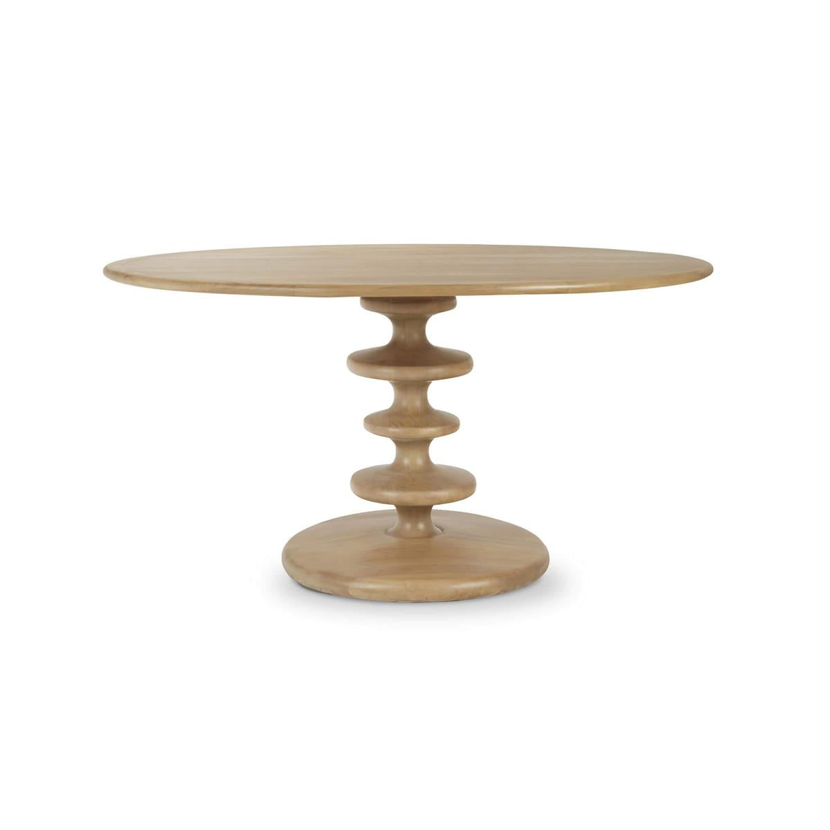Bramble Milano Round Dining Table 60" in Fruitwood
