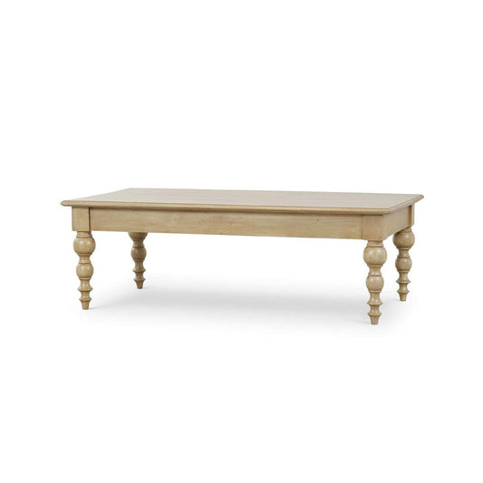 Bramble Madison Turned Leg Coffee Table in Fruitwood