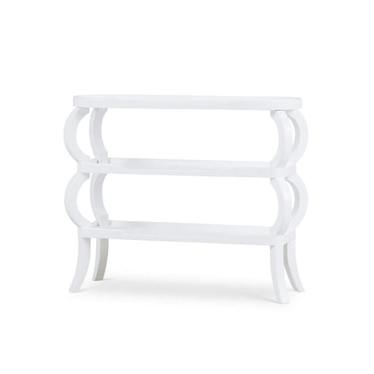 Bramble Savanah 3 Tiered Console Table in True White
