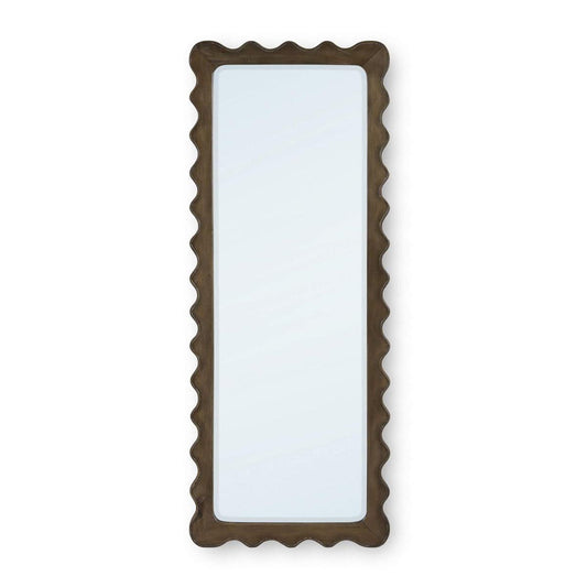 Bramble Chloe Rectangular Mirror in Straw Wash