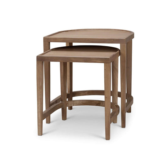 Bramble Normandy Nesting Tables Set of 2 in Sandbar