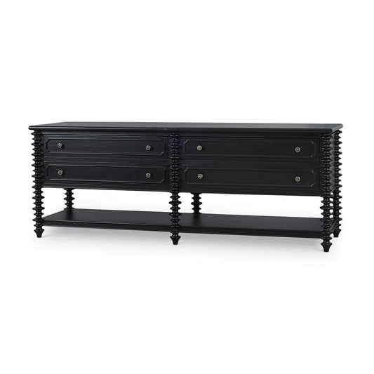 Bramble Milano Sideboard with 4 Drawers in Batavia Black