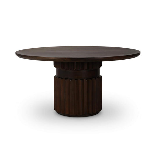 Bramble Colorado Round Dining Table 60'' in Walnut