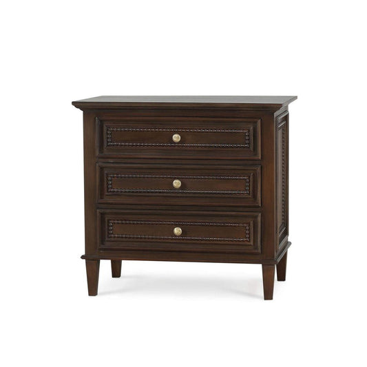 Bramble Vivienne 3 Drawer Bedside Large Table in Walnut