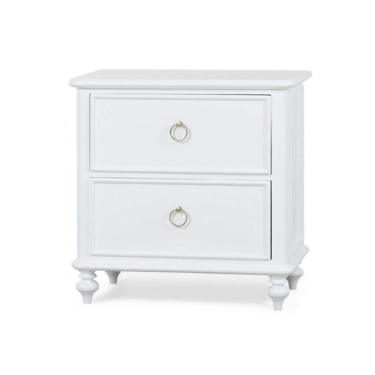 Bramble Savannah 2 Drawer Bedside Table in Architectural White