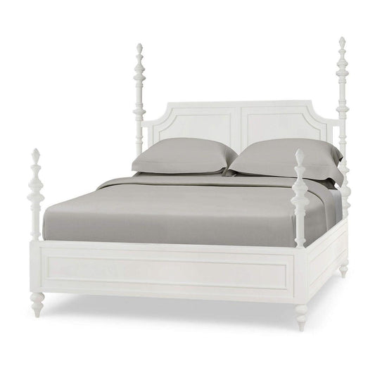 Bramble Savannah Bed Queen in True White (* adjustable posters)