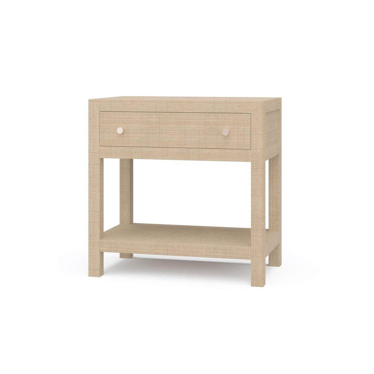 Bramble Kagu Large1 Drawer Nightstand Wrapped in Rattan Natural