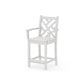 POLYWOOD Chippendale Counter Arm Chair — Vintage White