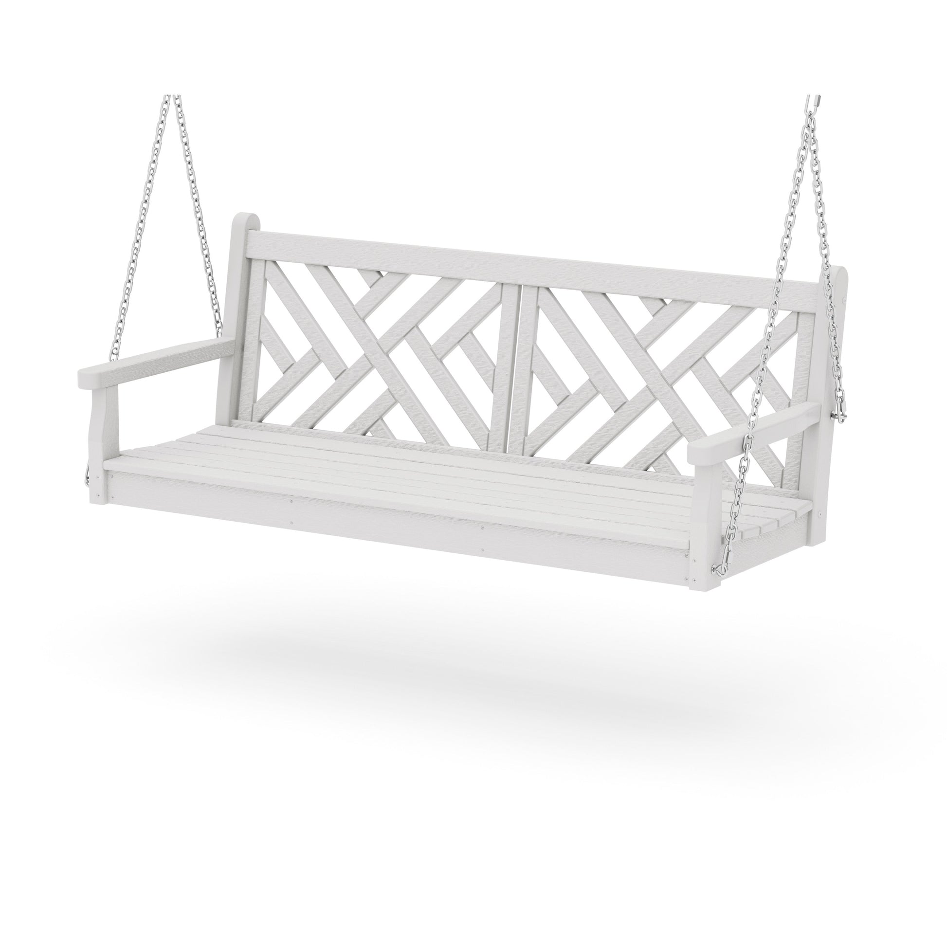 POLYWOOD Chippendale 60" Swing — Vintage White