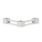 POLYWOOD 60" Vineyard L- Shaped Planter Bench Corner Set - Large — Vintage White
