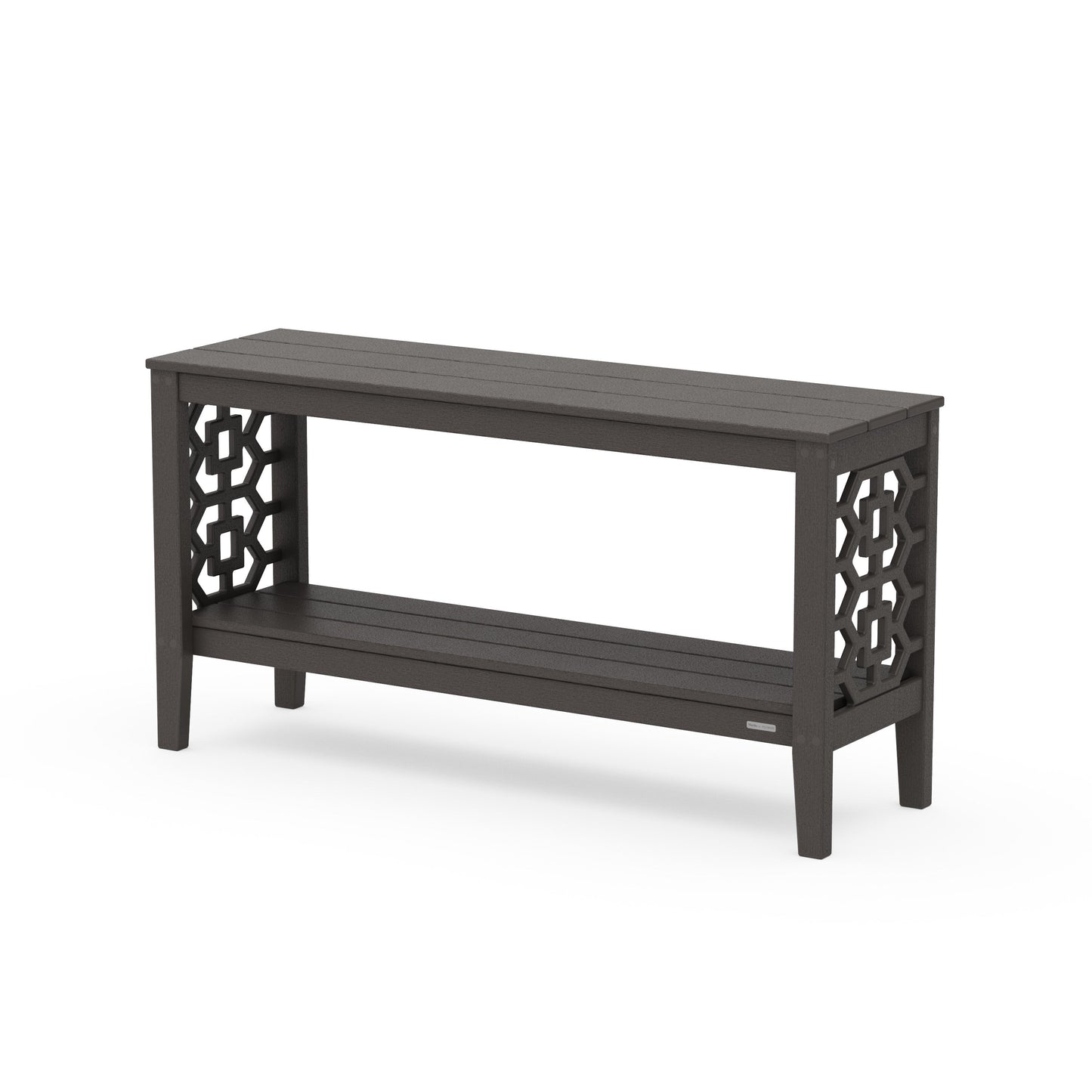 POLYWOOD Chinoiserie 56" Console Table — Vintage Coffee
